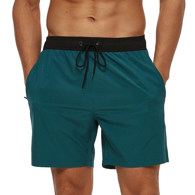 Men's Stretch Swim Trunks Quick Dry Beach Shorts With Zipper Pockets and Mesh Lining  Men's Swim Trunks Quick Dry Beach Shorts with Pockets Swimsuits for Men Stevvex