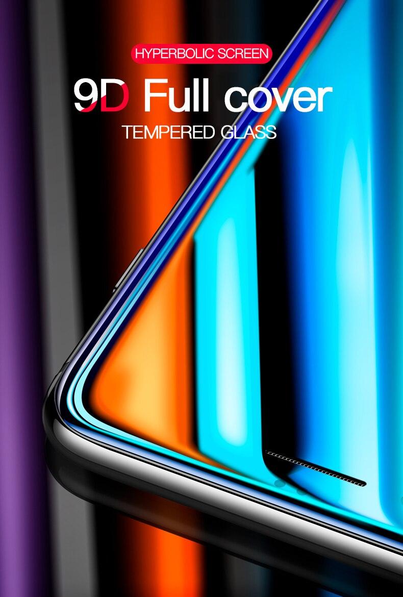 Curved Edge Tempered Glass For iPhone 12 11 Pro Xr X Xs Max Screen Protector For iPhone 6 6s 7 8 Plus SE 2020 Protective Film  Real Premium Tempered Glass Film Screen Protector for Iphone Stevvex