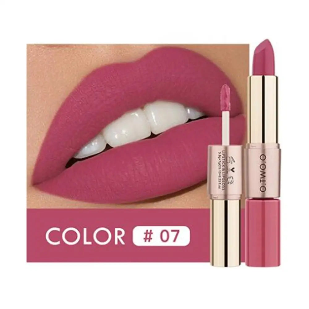 O.TWO.O 12 Colors Makeup Lipstick Lip Gloss Sexy Red Lip Stick Waterproof Moisture Lips Cosmetics Matte Lipsticks Lootquake LLC