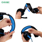 Modern Luxury Gaming STEVVEX Headset over-ear Game Earphones Wired gaming headset microphone Deep bass stereo headphones for PC and GAming - SJB-DIAMOND ELITES