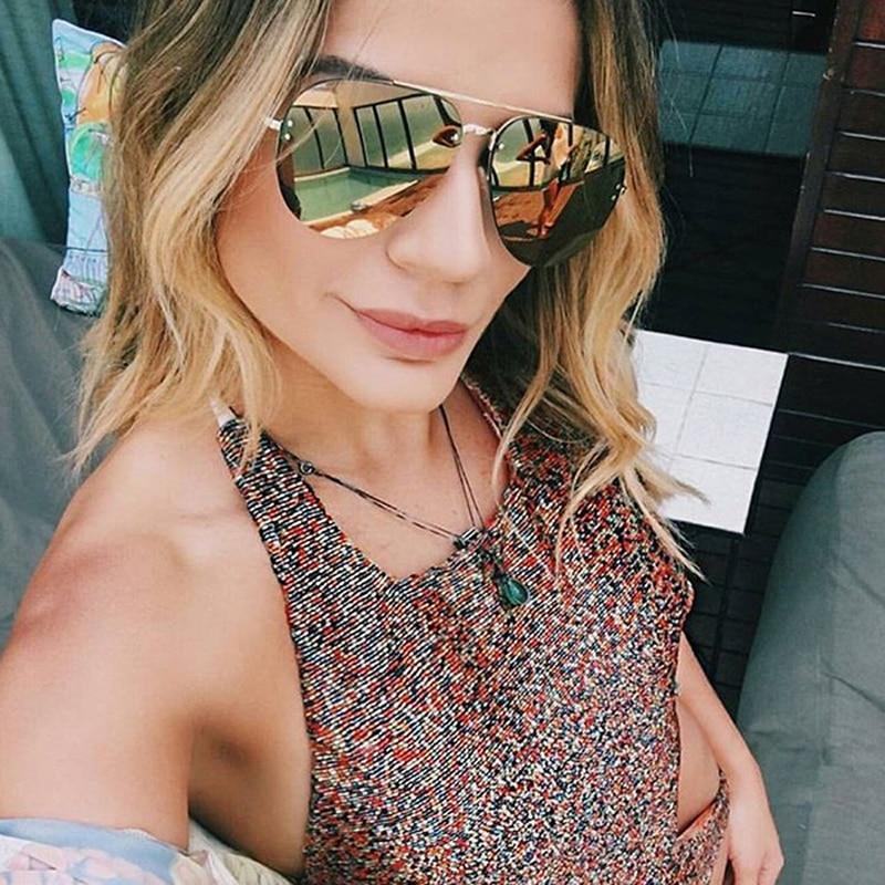 Metal Rimless Sunglasses for Men and Woman  Mirror Fashion  Trendy Pilot  Sun Glasses UV Protector Gradient Eyewear - SJB-DIAMOND ELITES
