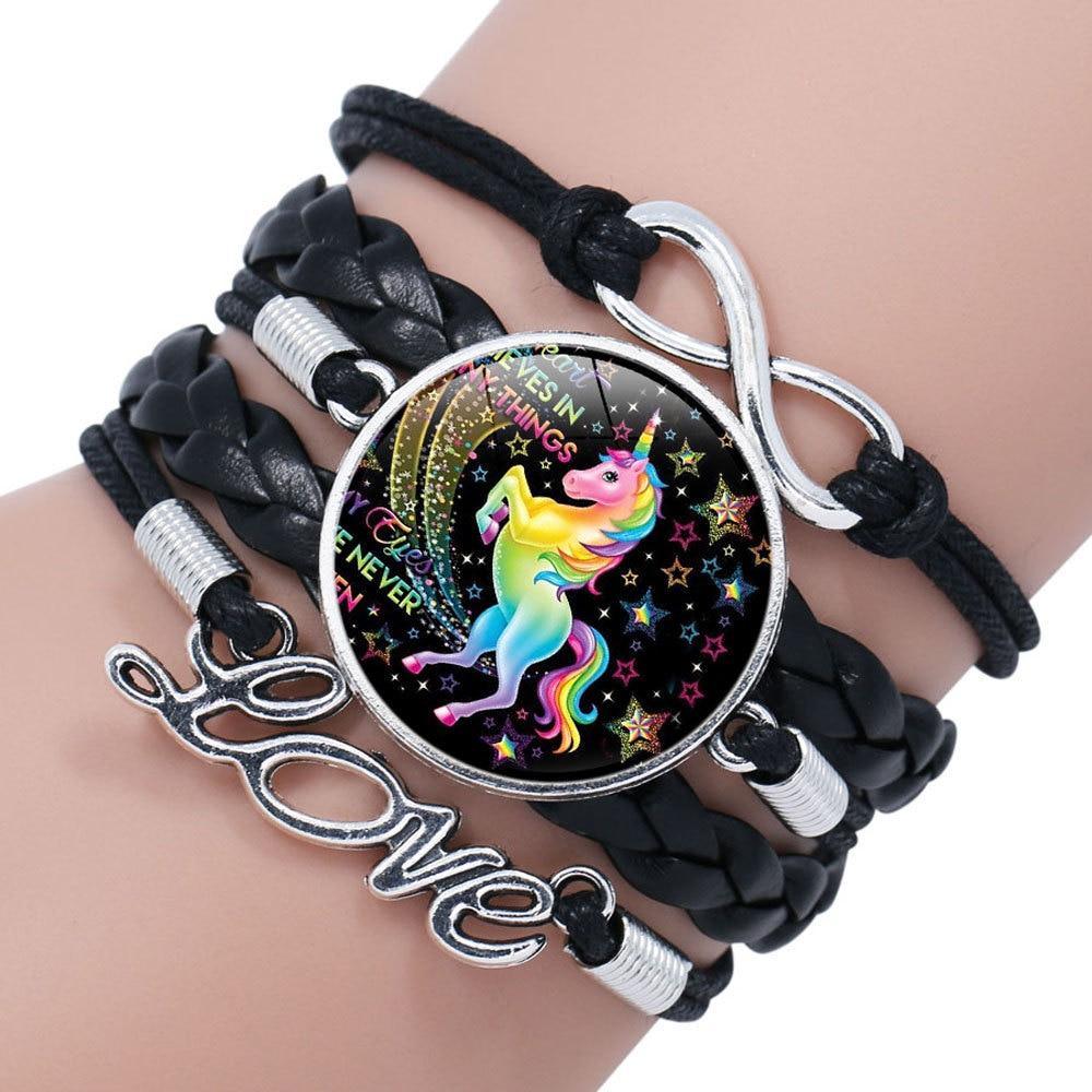Intereting Unicorn Braided Kids Bracelet for Girls  Friendship Bracelets Jewelry Multi-layer Charm Fashion Bracelet - SJB-DIAMOND ELITES