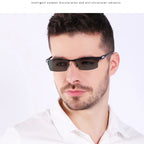 Titanium Transition Photochromic Progressive Reading Glasses Men Hyperopia Presbyopia diopters Outdoor Presbyopia Glasses