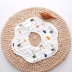 Unisex 360 Degree Rotation 8 Layers Gauze For Baby Kids Burp Cloth For Newborn Infant Saliva Towel