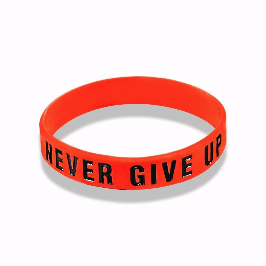 New Trend Motivation "The Road to Dreams" "Never Give Up"  Inspirational Silicone Rubber Bracelet Elastic Band  Brecelet for Women and Men In Unisex Design - SJB-DIAMOND ELITES