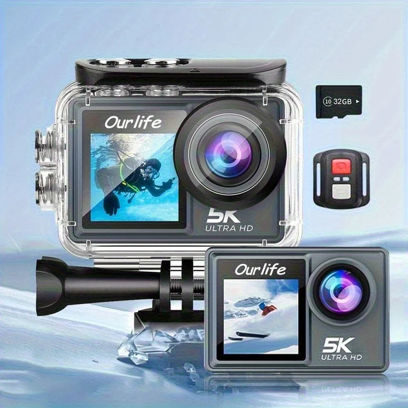 2.0 inch touch screen 5K 30fps 4K 60fps outdoor sports cameras anti-shake ultra hd wifi wireless action camera for helmet Lootquake LLC