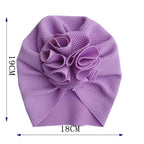 Elegant Flower Baby Hat Toddler Turban Head wraps Kids Bonnet Hat Newborn Baby Hat For Baby Girls