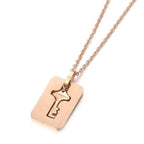 Fashion Concentric Lock Key Titanium Steel Stainless Steel Luxury Jewelry Bracelet and Necklace Couple Sets For Women - SJB-DIAMOND ELITES
