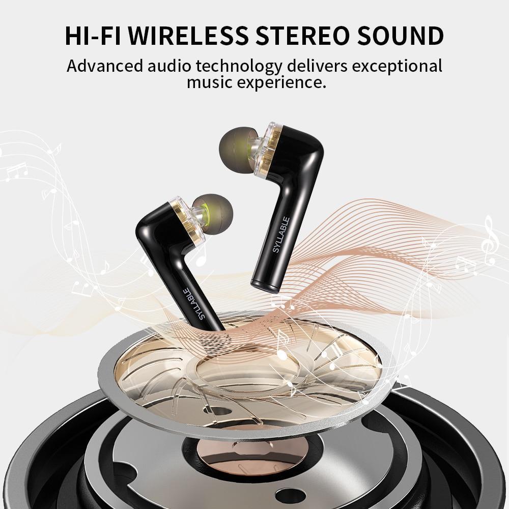 Modern Luxury Original Bluetooth V5.0 Bass Earphones Wireless Headset Noise Reduction  Volume Control Earbuds - SJB-DIAMOND ELITES