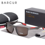 BARCURTR90 Ultralight Polarized Sunglasses for Men Vintage Square Eyewear with UV400 Protection for Summer Stevvex