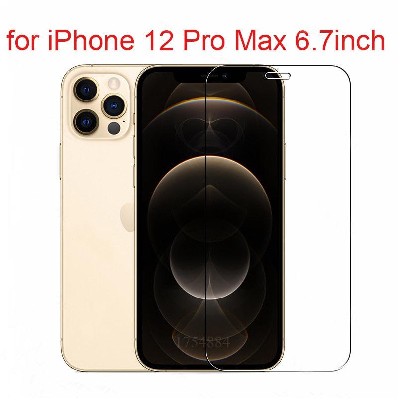 10 Pieces Tempered Glass For iPhone 11 Pro Max 6 6s 7 8 Plus 5 5s SE 2020 Screen Protector Film For iPhone 12 Pro X XS Max XR 4s Shatterproof Tempered Glass for iPhone Stevvex