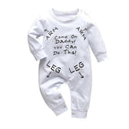 Newborn Baby Rompers Pajama Cotton Cute Letter I Love Daddy and Mummy Long Sleeve rompers Clothes For Baby Kids