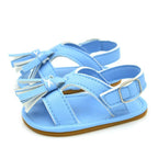 Baby Summer Newborn 0-18M Infant Baby Girls Boys Shoes Solid Non-slip Party Bow PU Leather Breathable Toddler Shoes