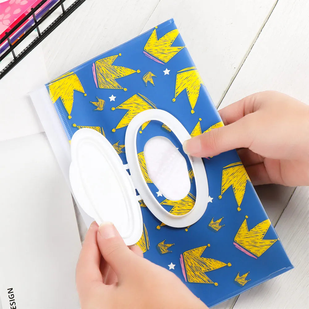 NEW Portable EVA Baby Wet Wipe Holder Case Reusable Refillable Wet Wipe Bag Tissue Box Snap-Strap Cosmetic Pouch Home Storage Lootquake LLC