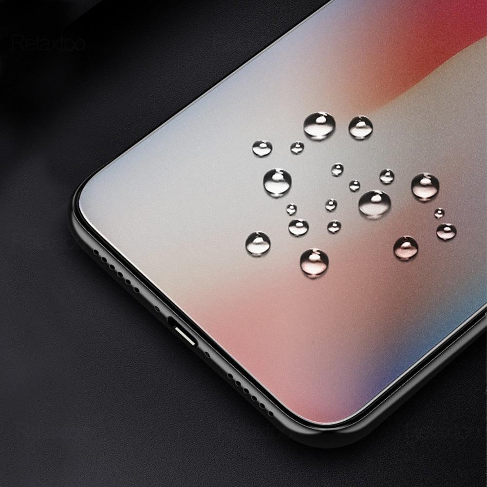 2pcs Matte Tempered Glass For Iphone 12 Pro Max Glass For Iphone 13 12 11 Pro Xs Max X Xr 6 7 8 Plus Screen Protector Film Full Coverage Anti Glare 9h Hardness No Fingerprint Screen Protector Guard Stevvex