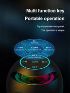 New Mini Bluetooth Speaker Wireless Bluetooth Sound Box with LED Display Alarm Clock Hifi TF Card MP3 Music Play For PC Phone Lootquake LLC