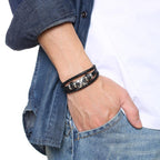 Lucky Vintage Men's Leather Bracelet Playing Cards  Charm Multilayer Braided Men and Women Gift - SJB-DIAMOND ELITES