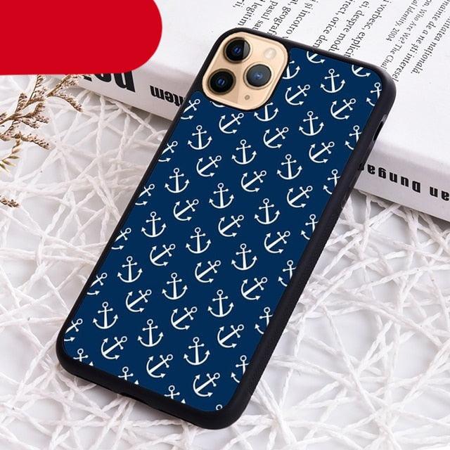 Blue Boat Anchor Printing Drawing Protection Phone Case For Iphone 14 Se 6 7 8 Plus Xr Xs 11 12 13 Pro Max Galaxy S21 22 Silicone Case Toy Story Protective Cover For Iphone Stevvex
