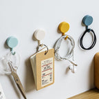 10PCS Self Adhesive Wall Hook Strong Without Drilling Coat Bag Bathroom Door Kitchen Towel Hanger Hooks Home Storage Accessories Decorative Hooks Entrance Organizers with Self-Adhesive Hooks for Hanging Keys Towels Stevvex