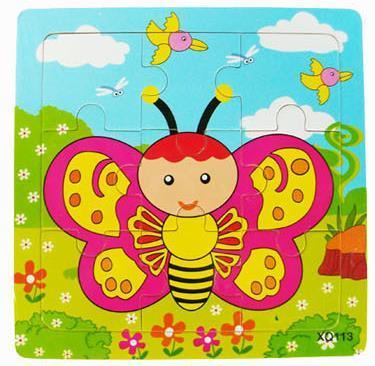 1 Pcs Animal Wooden Puzzles For Children In Wooden 3D Mosaic Puzzles Kids Educational Toys Design  For Baby Birthday Gifts - SJB-DIAMOND ELITES