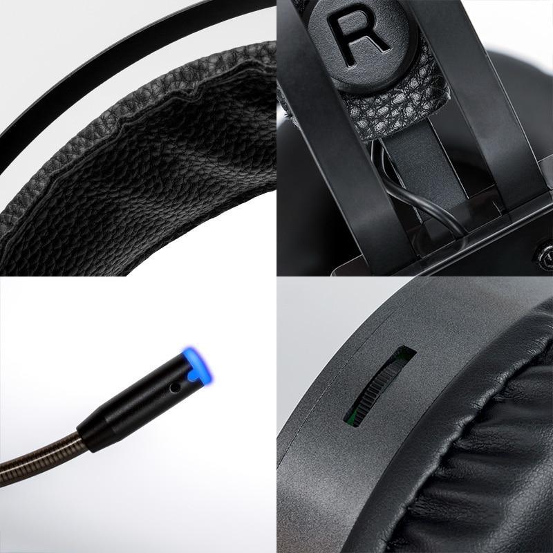 Luxury Gaming Headset with Microphone 3.5mm  Wired Earphone  Surround Sound Game Headphone for PC Gamer Computer Laptop Xbox - SJB-DIAMOND ELITES