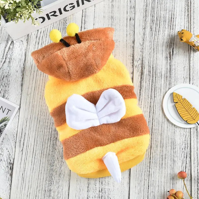 Yellow Bee Big Dog Jacket For French Bulldog Winter 8XL Golden Reteriver Large Pet Clothes Halloween Costume Cat Apparel Supply Lootquake LLC