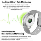 New Smart Unsiex Luxury Watch For Men and Women With 1.3 Color Screen and Heart Rate Blood Pressure For Sport Multifunctional Waterproof Smartwatch - SJB-DIAMOND ELITES
