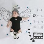 Newborn baby Monthly Growth  Blanket Photography Props Background Cloth For Baby