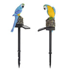 Decorative LED Garden Waterproof Yard Lamp In Shape Of Parrot Outdoor Resin Solar Lights For Pathway Doorway Lawn - SJB-DIAMOND ELITES