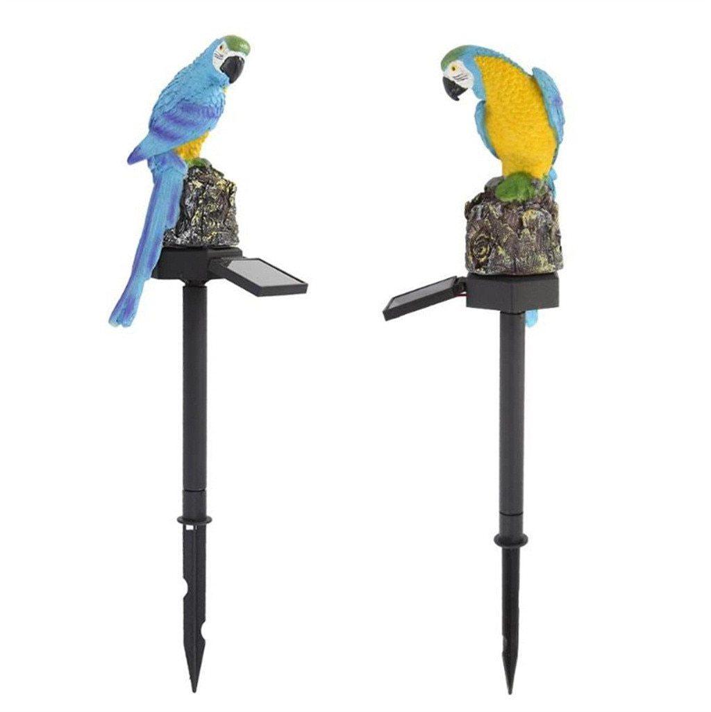 Decorative LED Garden Waterproof Yard Lamp In Shape Of Parrot Outdoor Resin Solar Lights For Pathway Doorway Lawn - SJB-DIAMOND ELITES