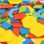 250pcs Wooden Geometric Clever Board Puzzle 3D Board Toy Baby Early Educational Learning Toys for Children Game (Multicolor) - SJB-DIAMOND ELITES
