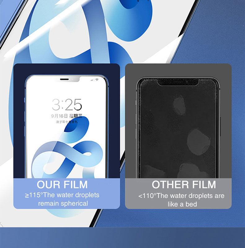 20000D Curved Full Cover Glass On For iPhone 12 Mini 11 12 Pro X XR XS Max SE 6 6S 7 8 Plus Tempered Glass Film Screen Protector Tempered Glass Protective Film HD Clear Screen Glass For iPhone Stevvex