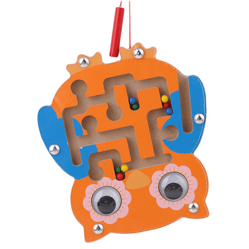 Children Magnetic Maze Toy Kids Wooden Puzzle Game Toy Kids Early Educational Brain Teaser Wooden Toy Intellectual Stevvex Board - SJB-DIAMOND ELITES
