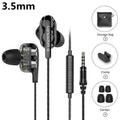 STEVVEX Wired Earphone Headphones with Microphone Dual Driver Phone Earphones Type C Ear phones - SJB-DIAMOND ELITES