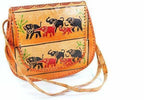 Elephant Leather Crossbody Purse Handcrafted Tribal Bag