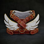 The "Hermes" leather harness - Large and Giant Breeds - SJB-DIAMOND ELITES