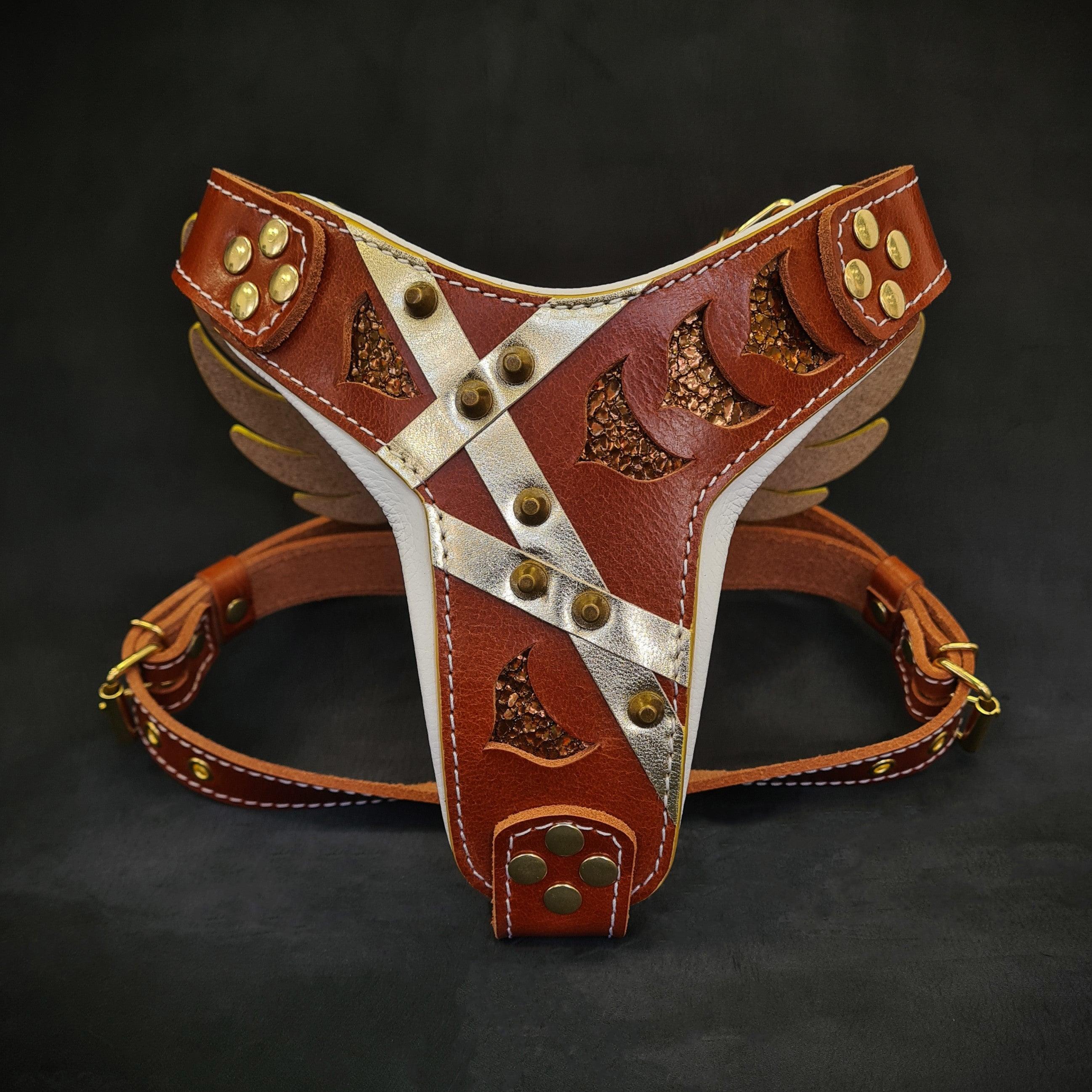 The "Hermes" leather harness - Small to Medium Size - SJB-DIAMOND ELITES