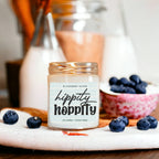 Blueberry Scone Scented Candle, Hand Poured Soy Wax, Cozy Bakery Aroma BandsCo Straps