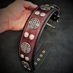 The "Hektor" Burgundy Collar LIMITED - SJB-DIAMOND ELITES