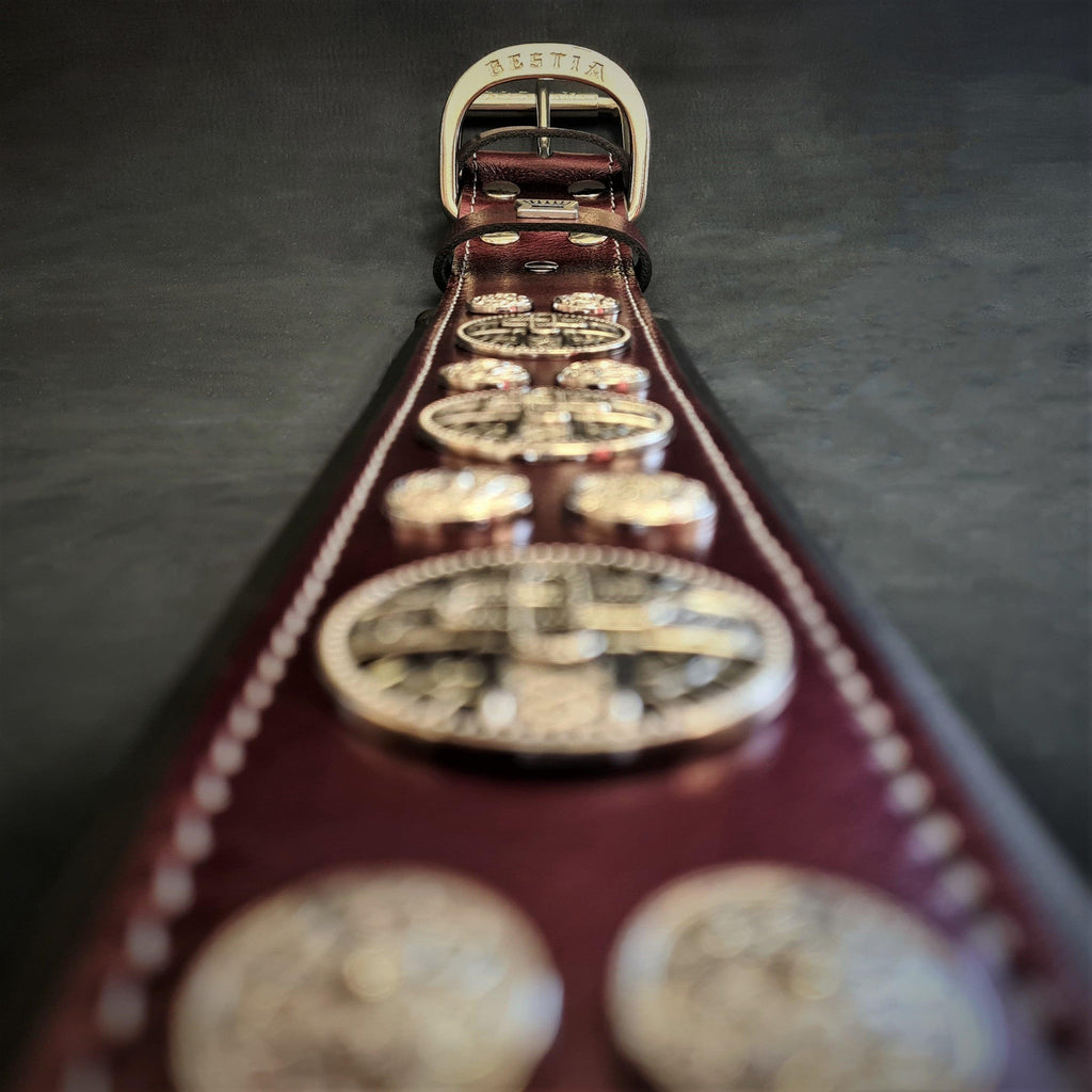 The "Hektor" Burgundy Collar LIMITED - SJB-DIAMOND ELITES