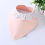 Baby Bibs Waterproof Triangle Cotton Cartoon Child  Dribble Bibs Newborn Absorbent Cloth Bib for Kids in Cat Design