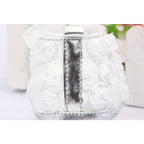 Baby Girl PU Leather Shoes Non-slip Lace Floral Embroidered Soft Shoes Toddler Kids Shoes