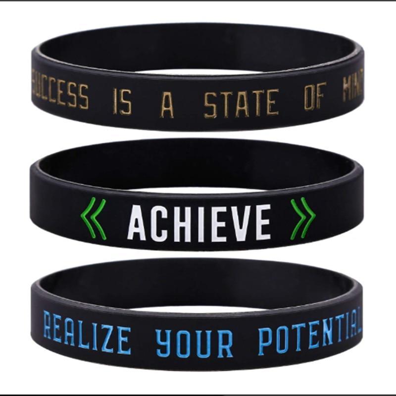 Silicone Wristband Rubber Band Motivational Bracelet For Men And Women Perfect Gift Jewelry Cool Style - SJB-DIAMOND ELITES