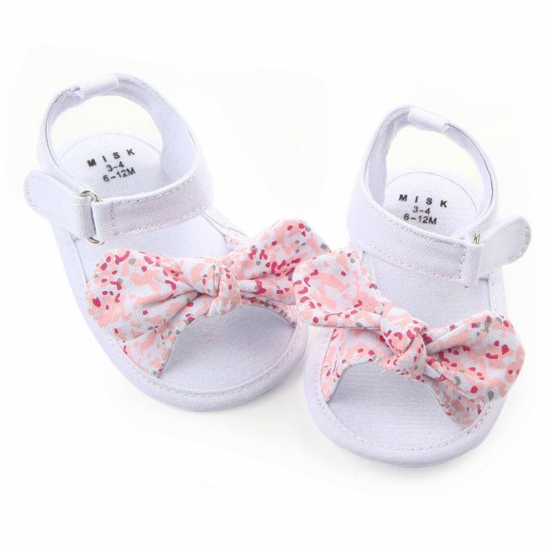 Baby Kids Girls Non-Slip Bowknot Sandals Cute Elegant Girl Shoes Newborn Infant First Walkers Stevvex