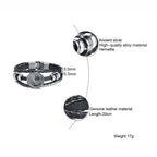 Lucky Vintage Men's Leather Bracelet Playing Cards  Charm Multilayer Braided Men and Women Gift - SJB-DIAMOND ELITES
