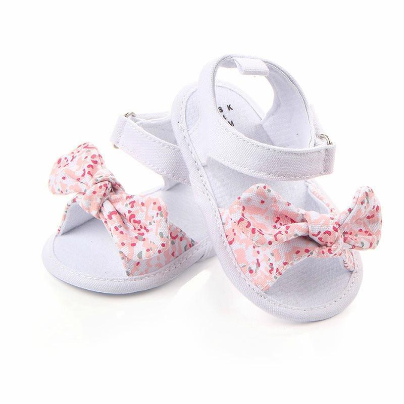 Baby Kids Girls Non-Slip Bowknot Sandals Cute Elegant Girl Shoes Newborn Infant First Walkers Stevvex