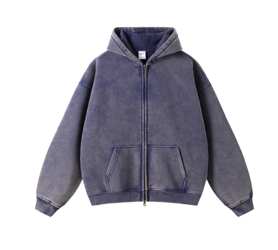 Kuegou Men's Military Green Hooded Jacket Pi-Mart
