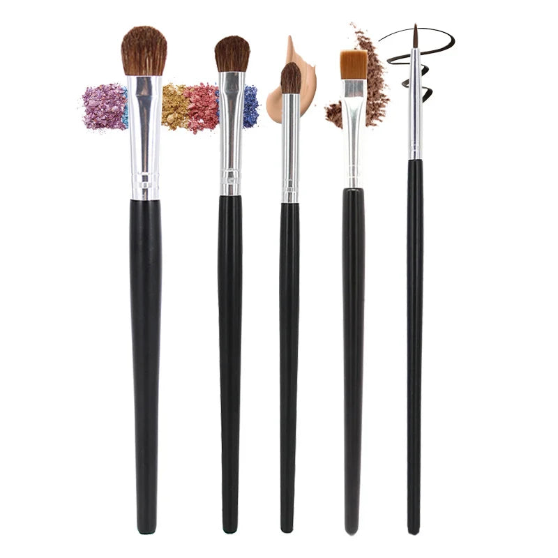 Professional Eyes Makeup Brushes Set Nature Hair Eye Shadow Liner Brow Cream Smudge Contour Shading Blending Makeup Tools Kit Lootquake LLC