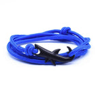 Nylon Rope Chain Luxury  Bracelets For Women And Men Ocean Shark Charm Bracelet Popular Jewelry Anchor Bracelet Style - SJB-DIAMOND ELITES