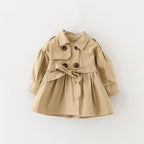 Jacket / Coat Baby Double Breast Windbreaker Jacket For baby girls 1-4T In elegant Style